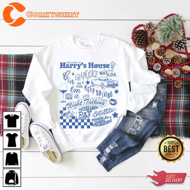 Harry's House Sweatshirt Vintage Harry's House Track List 2022 Shirt