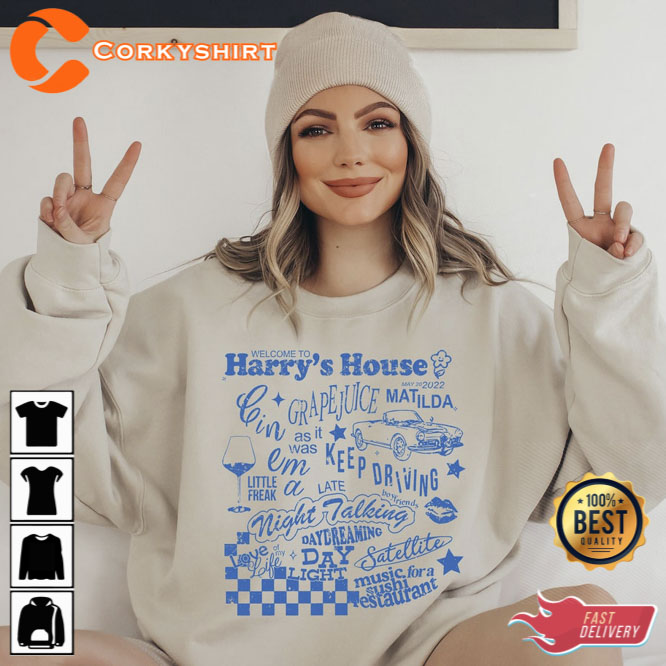 Harry's House Sweatshirt Vintage Harry's House Track List 2022 Shirt