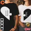 Heart Puzzle Love Couple Women Valentines Day Gift T-Shirt