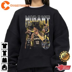 Ja Morant Memphis Grizzlies Basketball Tshirt