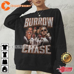 Ja’Marr Chase Joe Burrow Shirt Vintage Homage Retro Classic Graphic Tee