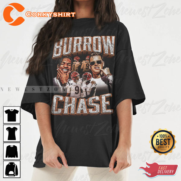 Ja'marr Chase Joe Burrow Shirt Vintage Homage Retro Classic