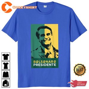 Jair Bolsonaro 2022 2023 Bolsonaro Presidente Camiseta Brazil President T-Shirt