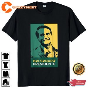 Jair Bolsonaro 2022 2023 Bolsonaro Presidente Camiseta Brazil President T-Shirt