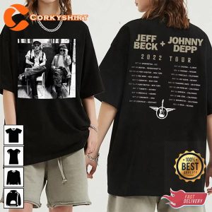 Jeff Beck Johnny Depp Live In Concert Tour 2022 RIP Jeff Beck Unisex T-Shirt