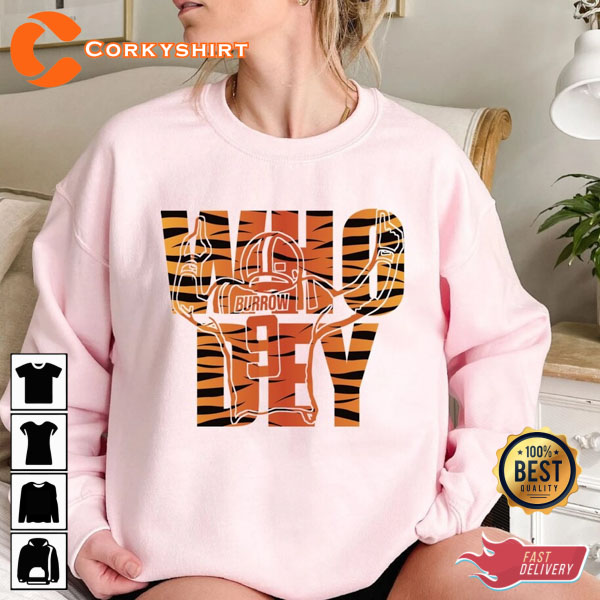 Cincinnati Bengals T Shirt Joe Burrow Who Dey Vintage Funny Gift