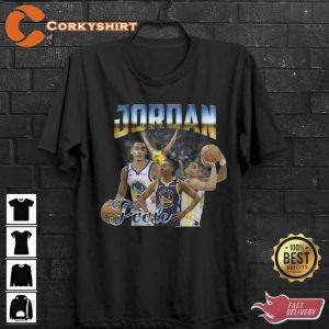 Jordan Poole Basketball Player MVP Slam Dunk Merchandise Bootleg Vintage T-shirt