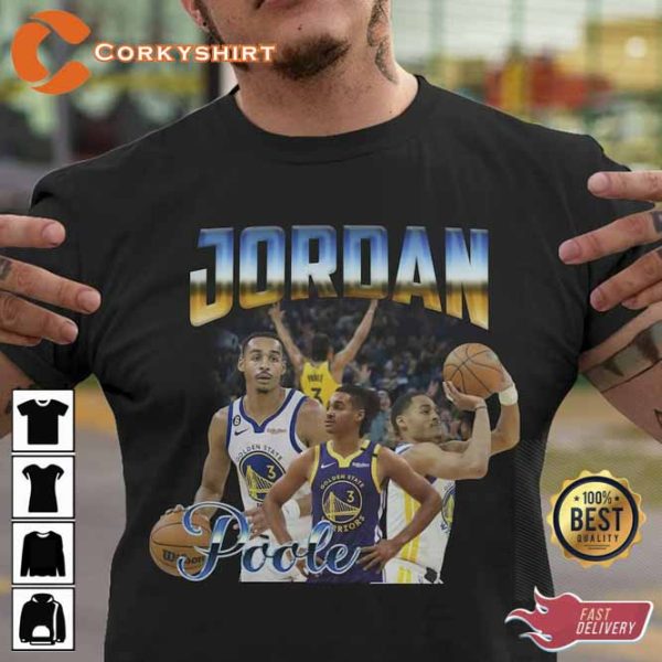 Jordan Poole Basketball Player MVP Slam Dunk Merchandise Bootleg Vintage T-shirt