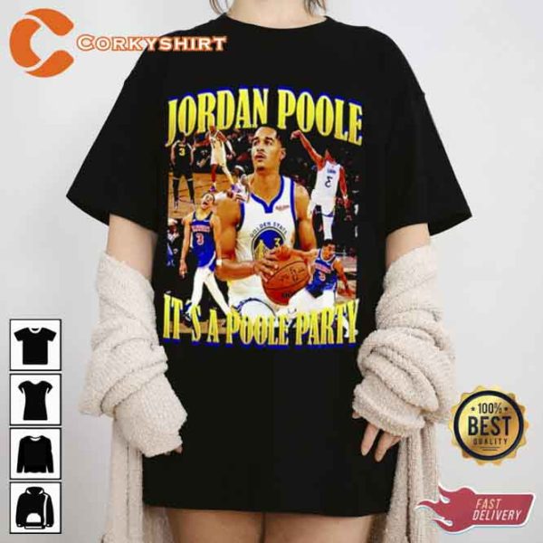 Jordan Poole It’s A Poole Party Jordan Poole 90s Bootleg T-Shirt