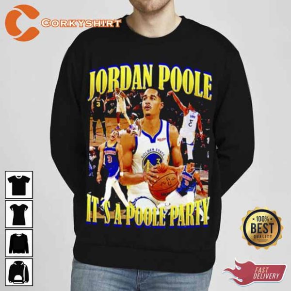 Jordan Poole It’s A Poole Party Jordan Poole 90s Bootleg T-Shirt