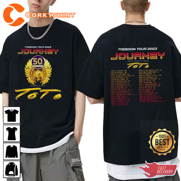 Journey 2023 Freedom Rock Tour Don't Stop Believin T-Shirt