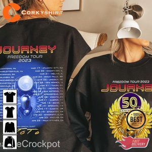 Journey 2023 Freedom Rock Tour Gift For Fan Unisex Hoodie