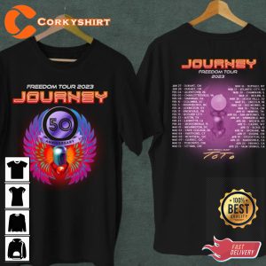 Journey 2023 Freedom Tour 2 Sided Unisex Graphic Sweatshirt
