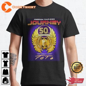 Journey 2023 Freedom Tour Concert Rock 2023 Journey Rock Band Music Gift T-Shirt