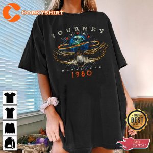 Journey Departures Album Tour 1980 Gift for Fans Graphic T-Shirt