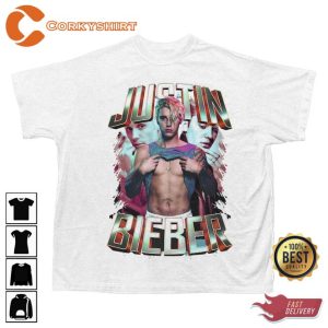 Justin Bieber Printed Graphic Tee Vintage Justin Bieber T-shirt