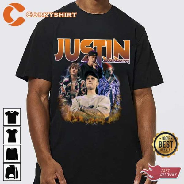 Justin Bieber Vintage 90s Bootleg Rap Tee