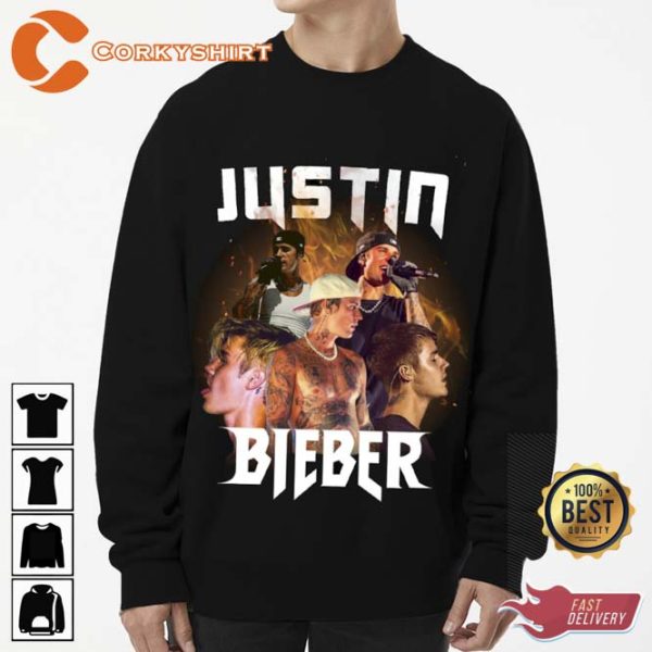 Justin Bieber Vintage White Rap Merch Shirt