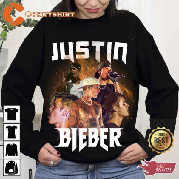 Justin Bieber Vintage White Rap Merch Shirt