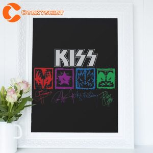 KISS Band Logo Home Decor Unique Graphic Printed Poster