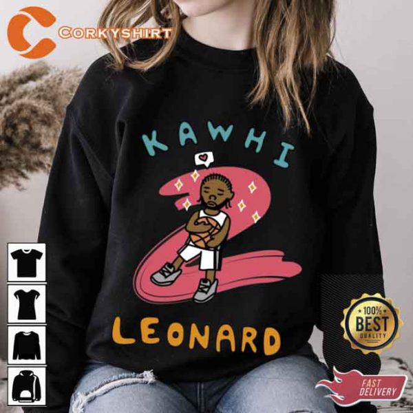 Kawhi Leonard Claw Raptor Art Tee Shirt