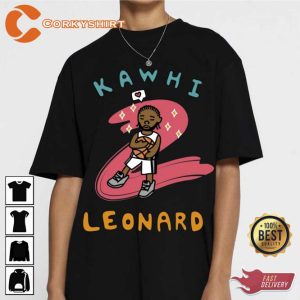 Kawhi Leonard Claw Raptor Art Tee Shirt