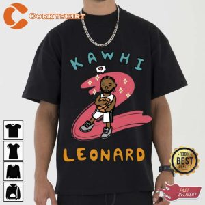 Kawhi Leonard Claw Raptor Art Tee Shirt