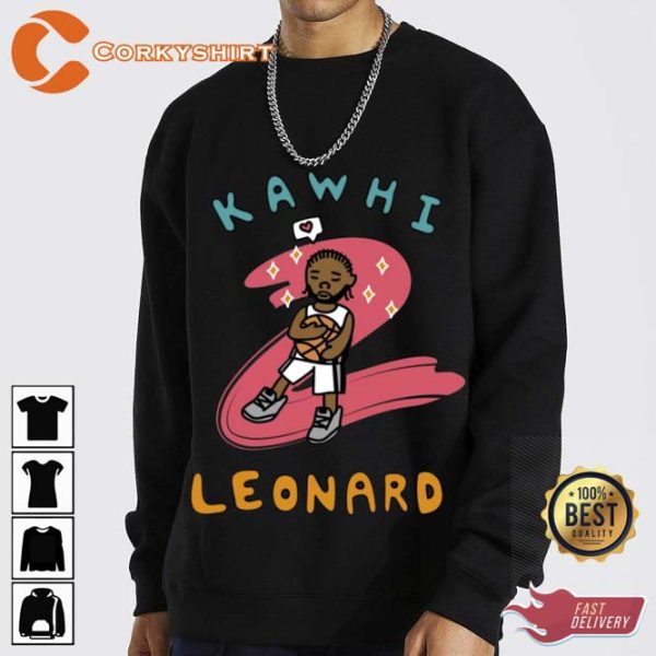 Kawhi Leonard Claw Raptor Art Tee Shirt