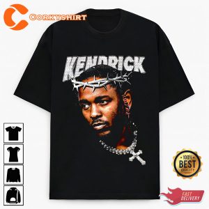 Kendrick Lamar Face Hip Hop Vintage Retro 90s Streetwear Graphic Rap Tee