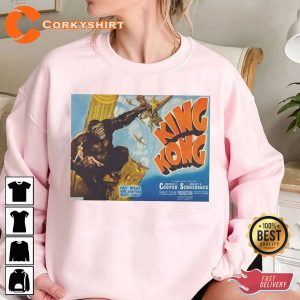 King Kong 1938 Vintage Horror Style Unisex Graphic Sweatshirt