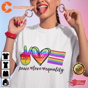 LGBT Human Rights Gift For LGBT Rainbow Unisex T-Shirt
