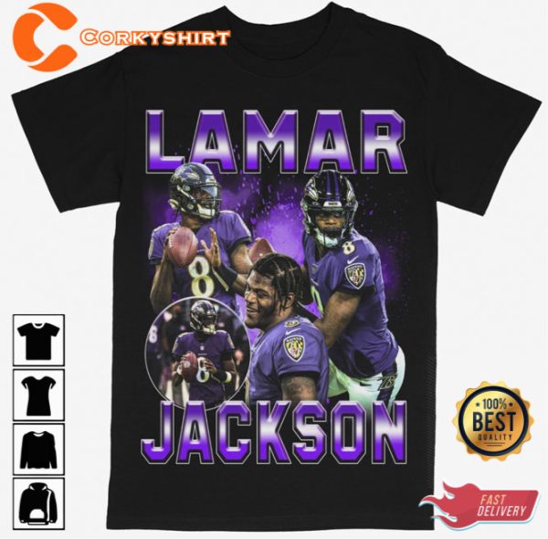 Lamar Jackson Baltimore Ravens Shirt Design