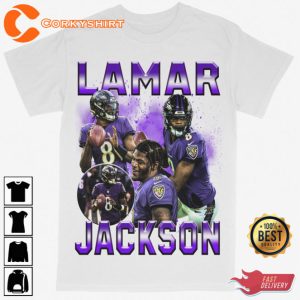 Lamar Jackson Baltimore Ravens Shirt Design