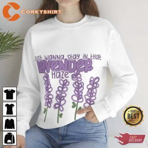 Lavender Flower Taylor Shirt Taylor Album Sweatshirt