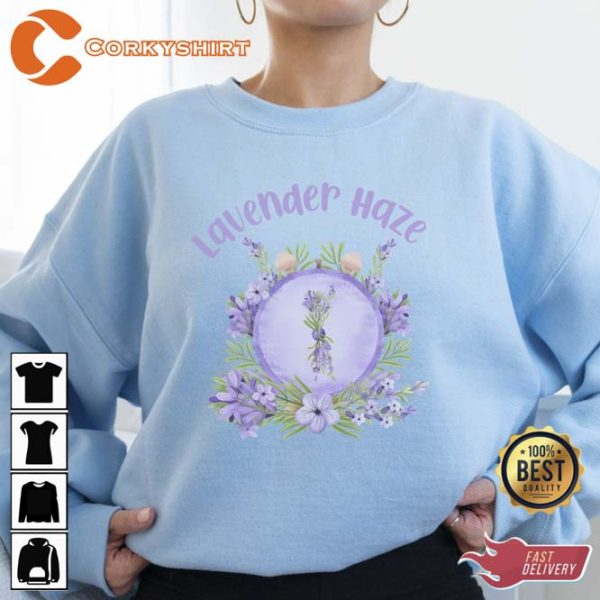 Lavender Haze Midnight Taylor Swift White Sweatshirt