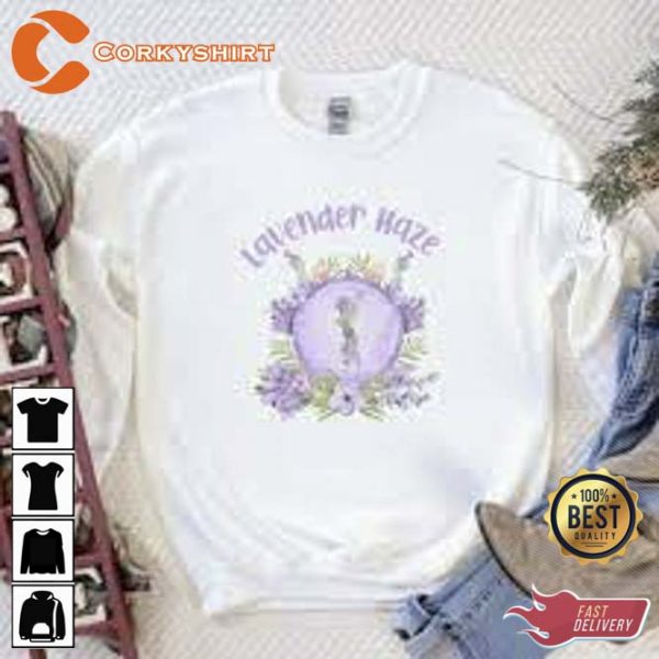 Lavender Haze Midnight Taylor Swift White Sweatshirt