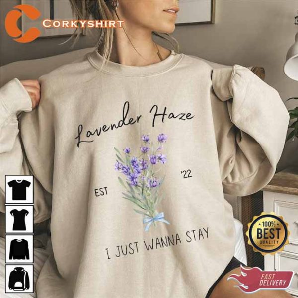 Lavender haze Embroidered Sand Sweatshirt
