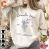 Lavender haze Embroidered Sand Sweatshirt