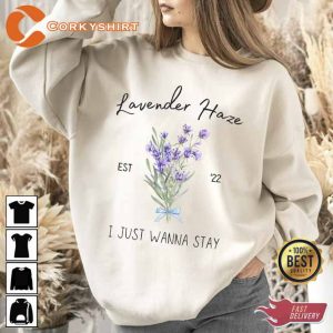 Lavender haze Embroidered Sand Sweatshirt