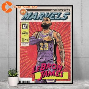 LeBron James Marvels Cosmic Book Cover Style Wall Decor Poster