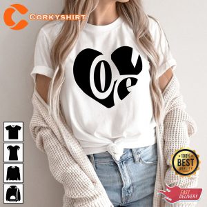 Love Valentines Day Couple Cute Heart Gift For Wife Unisex T-Shirt