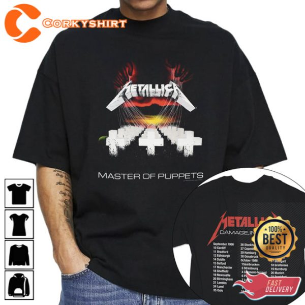 Metallica 72 Damage Inc Tour Album Shirt