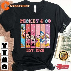 Mickey & Co Est 1928 Valentine Mickey And Co Mickey and Friends Valentine Sweatshirt