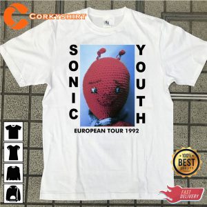 Music 90s Sonic Youth European Dirty Tour 1992 Unisex T-Shirt