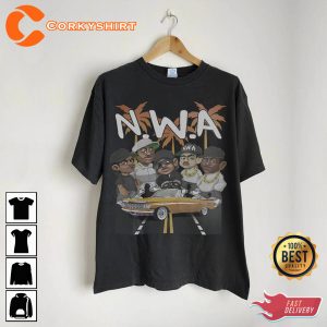 NWA Comic Rap Shirt Hip Hop 90s Tee