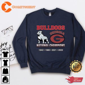 National Champions Georgia Bulldogs Back 2 Back Champions Sweatshirt