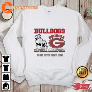 National Champions Georgia Bulldogs Back 2 Back Champions Sweatshirt