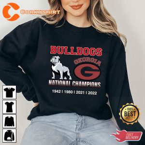 National Champions Georgia Bulldogs Back 2 Back Champions Sweatshirt