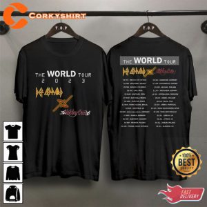 New Def Leppard X M-Crue The World Tour 2023 Shirt