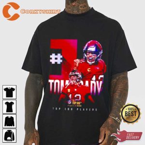 No 1 Player In The Top 100 Tombrady Tampa Bay Buccaneers T-Shirt